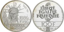 World Coins - France, 100 Francs, Liberté, 1986, Monnaie de Paris, Piéfort, Proof, Silver