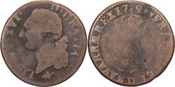 World Coins - France, Louis XVI, Sol, 1791, Lyon, Copper,