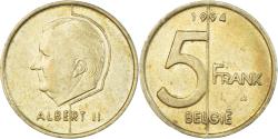 World Coins - Coin, Belgium, 5 Francs, 5 Frank, 1994