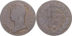 World Coins - Coin, France, Dupré, 5 Centimes, AN 8, Lille, , Copper, Gadoury:126a