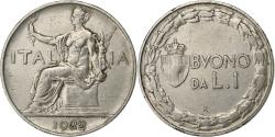 World Coins - Italy, Vittorio Emanuele III, Lira, 1922, Rome, , Nickel, KM:62