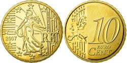 World Coins - France, 10 Euro Cent, 2007, BE, , Brass, KM:1410