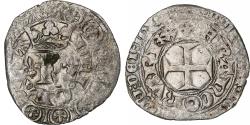 World Coins - France, Charles V, Blanc au K, 1365-1380, Billon, , Duplessy:363