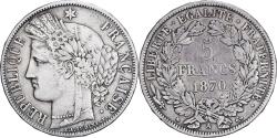 World Coins - France, 5 Francs, Cérès, 1870, Paris, Silver, , Gadoury:742, KM:819