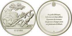 World Coins - France, Medal, Le levier, Sciences & Technologies, , Silver