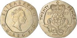 World Coins - Coin, Great Britain, Elizabeth II, 20 Pence, 1987, , Copper-nickel