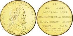 World Coins - France, Medal, Les rois de France, henri IV, , Copper-Nickel Gilt