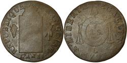 World Coins - Coin, France, Sol aux balances françoise, 1793, Bayonne, , Bronze
