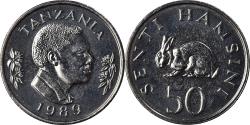 World Coins - Coin, Tanzania, 50 Senti, 1989