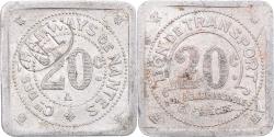 World Coins - France, 20 Centimes, Tramways de Nantes, , Aluminium