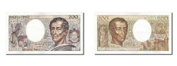World Coins - Banknote, France, 200 Francs, 200 F 1981-1994 ''Montesquieu'', 1989, UNC(60-62)