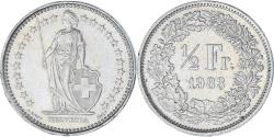 World Coins - Coin, Switzerland, 1/2 Franc, 1983