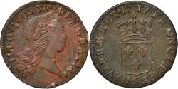 World Coins - Coin, France, Louis XV, Sol au buste enfantin, 1719, Reims,
