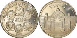 World Coins - France, Medal, Présidents de la Vème République, Elysée, 2012,