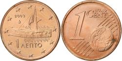 World Coins - Greece, Euro Cent, 2003, Athens, Copper Plated Steel,