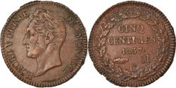 World Coins - Coin, Monaco, Honore V, 5 Centimes, Cinq, 1837, Monaco, , Copper