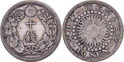 World Coins - Japan, Mutsuhito, 10 Sen, Meiji Era, Yr. 43 (1910), Silver,
