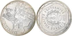 World Coins - France, 10 Euro, Aquitaine, 2012, Paris, , Silver, KM:1863