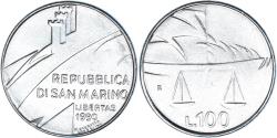 World Coins - Coin, San Marino, 100 Lire, 1990, Rome, , Steel, KM:254