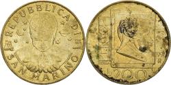 World Coins - Coin, San Marino, 200 Lire, 1996, , Aluminum-Bronze, KM:356