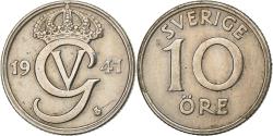 World Coins - Sweden, Gustaf V, 10 Öre, 1941, Nickel-Bronze, , KM:795