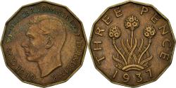World Coins - Coin, Great Britain, George VI, 3 Pence, 1937, , Nickel-brass, KM:849