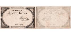 World Coins - France, 5 Livres, 10 brumaire de l'an 2 - (31 octobre 1793), 19587, EF(40-45)