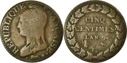 World Coins - Coin, France, Dupré, 5 Centimes, 1800, Geneva, , Bronze, KM:640.6