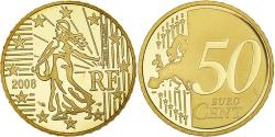 World Coins - France, 50 Euro Cent, 2008, Paris, Proof / BE, , Brass, KM:1412