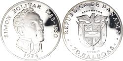 World Coins - Coin, Panama, 20 Balboas, 1974, U.S. Mint, Proof, , Silver, KM:31