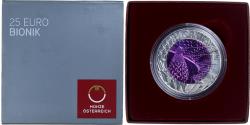 World Coins - Austria, 25 Euro, Bionik, 2012, Vienna, Bi-Metallic,