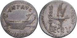 Ancient Coins - Marcus Antonius, Denarius, Autumn 32-Spring 31 BC, Military mint, Pedigree