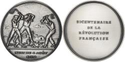 World Coins - France, Medal, Révolution Française, Nuit du 4 Août, History, Boto