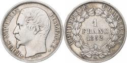 World Coins - France, Napoleon III, 1 Franc, 1852, Paris, Silver, , Gadoury:458