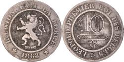 World Coins - Coin, Belgium, Leopold I, 10 Centimes, 1863, , Copper-nickel, KM:22