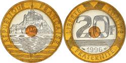 World Coins - Coin, France, Mont Saint Michel, 20 Francs, 1996, Paris,