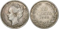 World Coins - Coin, Netherlands, Wilhelmina I, 10 Cents, 1906, , Silver, KM:136