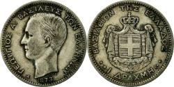 World Coins - Coin, Greece, George I, Drachma, 1873, Paris, , Silver, KM:38