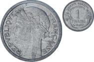 World Coins - Coin, France, Morlon, Franc, 1945, , Aluminum, KM:885a.1, Gadoury:473a