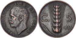 World Coins - Italy, 5 Centesimi, 1934