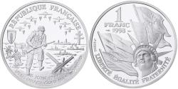 World Coins - Coin, France, Débarquement, Franc, 1993, Monnaie de Paris, BE,