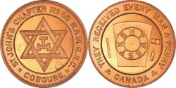 World Coins - Canada, Token, Masonic, Cobourg, St John's, Chapter Penny, , Copper