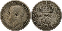 World Coins - Great Britain, George V, 3 Pence, 1921, Silver, , KM:813a