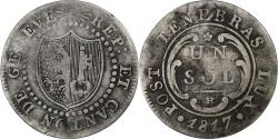 World Coins - SWISS CANTONS, GENEVA, Sol, 1817, Billon, , KM:116