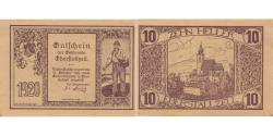 World Coins - Banknote, Austria, Eberstalzell, 10 Heller, personnage, 1920 UNC(63) Mehl:FS 146