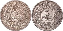 World Coins - Coin, Morocco, Mohammed V, 5 Francs, AH 1347/1928, Paris, ESSAI, , Silver