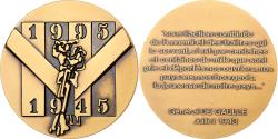 World Coins - France, Medal, Cinquantenaire de la Libération des Camps de Déportation, 1995