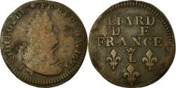 World Coins - Coin, France, Louis XIV, Liard de France au buste âgé, troisième type, Liard