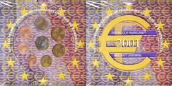 World Coins - France, Euro-Set, 2001, FDC, , (No Composition)