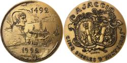 World Coins - France, Medal, Ajaccio, Cinq Siècle d'Histoire, 1992, Bronze,